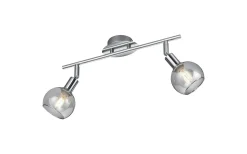 Takspot Med 2 Lampor < Reality Brest Spotlight 2-delad E14 krom
