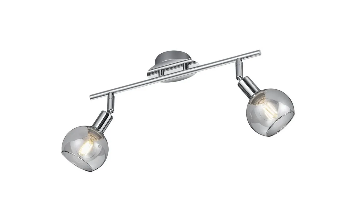 Takspot Med 2 Lampor < Reality Brest Spotlight 2-delad E14 krom