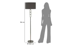 Golvlampor < Mauro Ferretti Brighty Golvlampa 164cm Vit/Grå