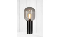 Vardagsrum|Sovrum-Markslojd Brooklyn Bordslampa 56cm Svart/Rök