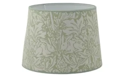 Mönstrade Lampskärmar < Hallbergs Brother Rabbit Lampskärm Ø24cm Sage William Morris