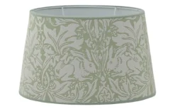 Ovala Lampskärmar < Hallbergs Brother Rabbit Oval Lampskärm 30cm Sage William Morris