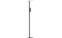 Golvläslampor-Eglo Budensea Golvlampa 180cm GU10 LED 3000K 2x4,5W Svart