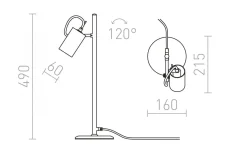 Skrivbordslampor < Rendl Bugsy Skrivbordslampa 49cm Krom