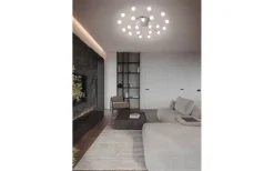 Plafonder < Trio Lighting Bullet Plafond LED borstat stål