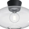 Plafonder-Belid Bullo Plafond 38cm Mattsvart/Klarglas