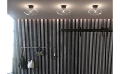 Plafonder-Belid Bullo Plafond 38cm Mattsvart/Klarglas