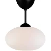 Badrumslampor Tak < Belid Bullo Plafond Ø27cm Mattsvart/Opalglas