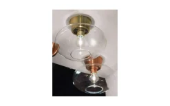 Badrum|Hall & Trappa-Belid Bullo Plafond 27cm Mässing/Klar