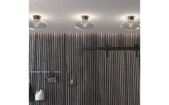 Plafonder-Belid Bullo Plafond 38cm Mässing/Klarglas