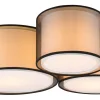 Plafonder < Trio Lighting Burton Plafond 3-delad E27 mattsvart