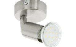Takspot Med 1 Lampa-Eglo Buzz Takspotlight 6cm GU10 LED 3000K 2,8W Nickel