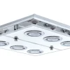 Plafonder-Eglo Cabo Plafond 34cm Krom