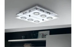 Plafonder-Eglo Cabo Plafond 34cm Krom