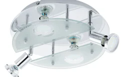 Plafonder < Eglo Cabo Plafond 29cm LED Krom