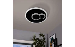 Plafonder < Eglo Cadegal Round Plafond 20cm LED 4000K 8W Svart