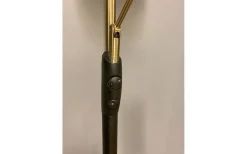 Uplight|Golvläslampor-Aneta Cadiz Golvlampa 186cm LED 28W+5W 3000K Svart/Mässing