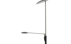 Uplight|Golvläslampor-Aneta Cadiz Golvlampa 186cm LED 28W+5W 3000K Svart/Mässing