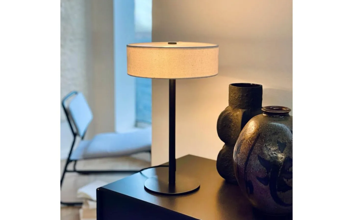 Bordslampor < Dyberg Larsen Calix Bordslampa 40cm Svart