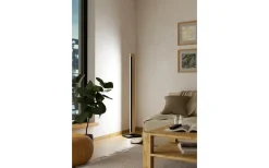 Golvlampor-Eglo Camacho Golvlampa 126cm LED 3000K 19,5W Svart/Ek