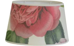 Mönstrade Lampskärmar|Ovala Lampskärmar-Hallbergs Camellia Lampskärm Oval 25cm Multifärgad