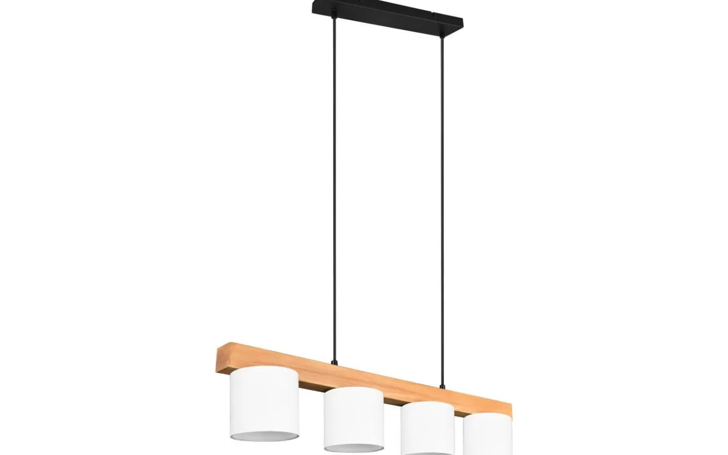 Avlånga Taklampor < Reality Cameron Takpendel 4-delad E14 vit/trä