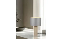 Bordslampor-Trio Lighting Canio Bordslampa 48cm E27 trä/grå