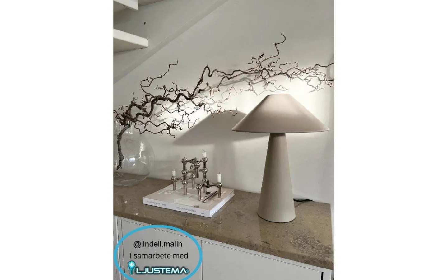 Vardagsrum|Bordslampor-Globen Lighting Cannes Bordslampa 40cm Mullvad