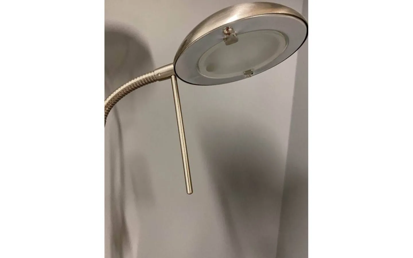 Uplight|Golvläslampor-Aneta Cannes Golvlampa 1,8m LED 3000K 25W+5W Dimbar Stål