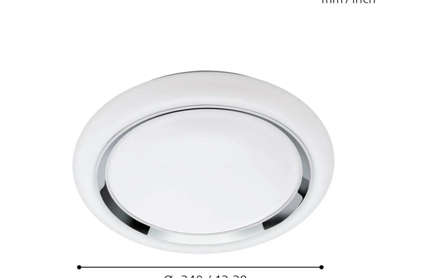 Plafonder < Eglo Capasso Plafond 34cm Connect LED 2700-6500K + RGB 17W Vit