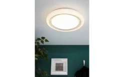 Plafonder < Eglo Capasso Plafond 40cm LED 3000K 20W Vit/Krom