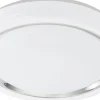 Plafonder-Eglo Capasso Plafond 34cm LED 3000K 18W Vit/Krom