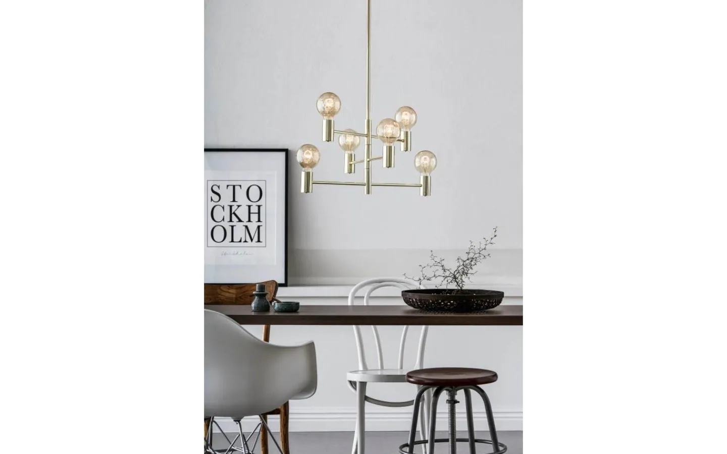 Vardagsrum|Kök & Matplats-Markslojd Capital Taklampa 62cm 6xE27 Mässing