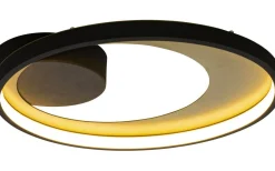 Lampetter|Plafonder < Aneta Carat Plafond/Vägglampa 36cm LED 15W 3000K Svart/Guld