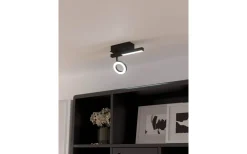 Takspot Med 1 Lampa < Eglo Cardillio 2 Takspotlight 23cm LED 3000K 3,2W + 2,2W Svart