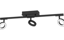 Avlånga Takspotlights|Takspot Med 3 Lampor < Eglo Cardillio 2 Takspotlight 39cm LED 3000K 3x3,2W + 2x3,3W Svart