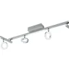 Avlånga Takspotlights|Takspot Med Minst 4 Lampor < Eglo Cardillio Takspotlight 159cm LED 3000K 6x3,2W + 3x3,3W Krom