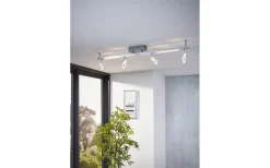 Avlånga Takspotlights|Takspot Med Minst 4 Lampor-Eglo Cardillio Takspotlight 9cm LED 3000K 4x3,2W + 2x3,3W Krom