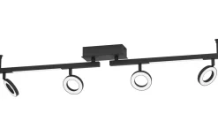 Avlånga Takspotlights|Takspot Med Minst 4 Lampor-Eglo Cardillio 2 Takspotlight 99cm LED 3000K 4x3,2W + 2x3,3W Svart