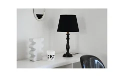 Enfärgade Runda Lampskärmar < Hallbergs Carla Lampskärm Ø17cm Svart