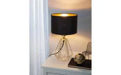 Bordslampor < Eglo Carlton Bordslampa 31cm Mässing/Svart