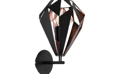 Lampetter-Eglo Carlton Vägglampa 33cm Svart/Koppar