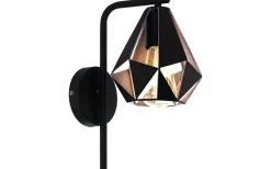 Lampetter-Eglo Carlton Vägglampa 32cm Svart/Koppar
