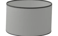 Cylinder Lampskärmar < Hallbergs Carolin Cylinder Lampskärm Ø25cm Vit, Grått Band