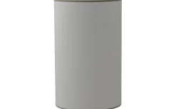 Cylinder Lampskärmar-Hallbergs Carolin Cylinder Lampskärm Hög Ø25cm Vit, Sandfärgat Band