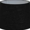 Enfärgade Runda Lampskärmar < Hallbergs Carolin Lampskärm Ø24cm Svart