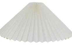 Plisserade Lampskärmar-Hallbergs Carolin Lampskärm Ø50cm Vit