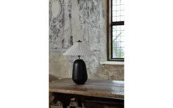 Plisserade Lampskärmar-Hallbergs Carolin Lampskärm Ø50cm Vit