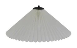 Plisserade Lampskärmar-Hallbergs Carolin Lampskärm Ø50cm Vit