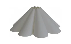 Enfärgade Runda Lampskärmar-Hallbergs Carolin Lampskärm Ø27cm Vit